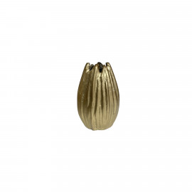 Metall Vase gold