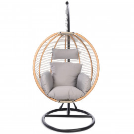 Outdoor-Hängekorb mit Halterung und Polstern, Faltbar outdoor-hangekorb-mit-halterung-und-polstern-faltbar-123